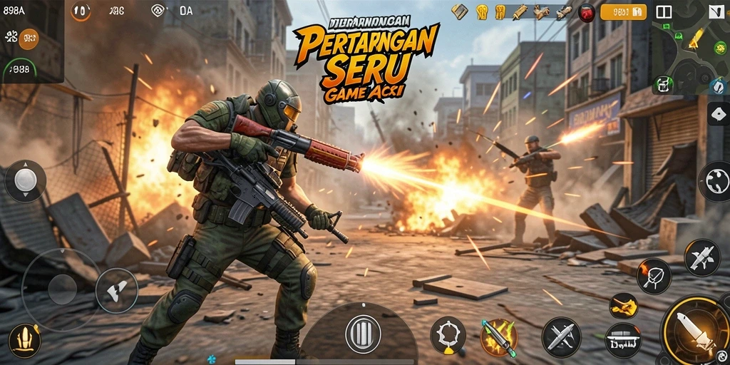 Tampilan gameplay seru di 898A dengan aksi mendebarkan.