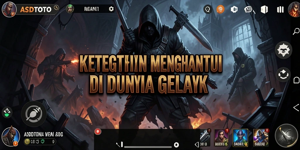 Tangkapan layar ASDTOTO menampilkan gameplay menegangkan di lingkungan yang gelap.