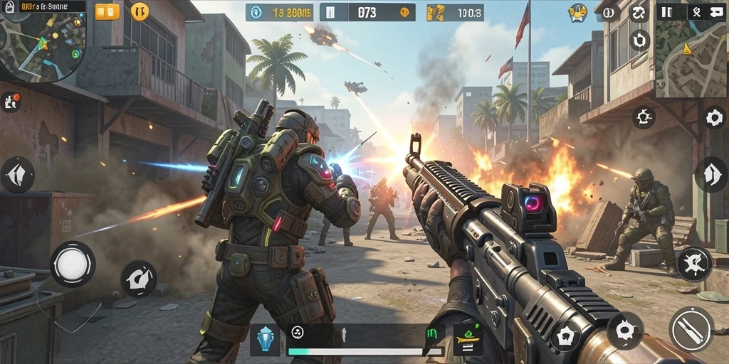 Gameplay intens dengan aksi seru dalam game D73.