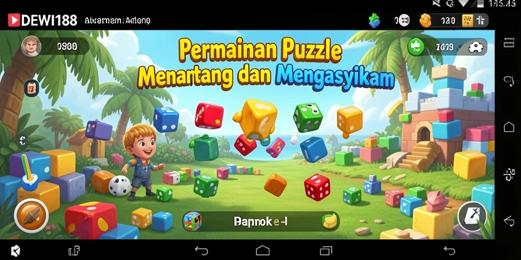 Screenshot DEWI188 menampilkan tampilan gameplay Puzzle yang seru.