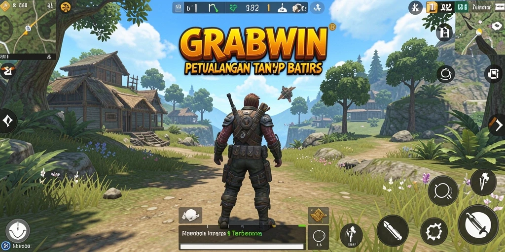 Tampilan gameplay yang epik dan penuh petualangan di dunia terbuka.