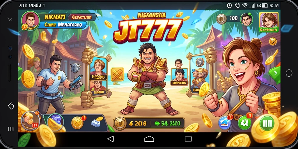 Screenshot saat bermain JT777 dengan gameplay seru dan menantang.