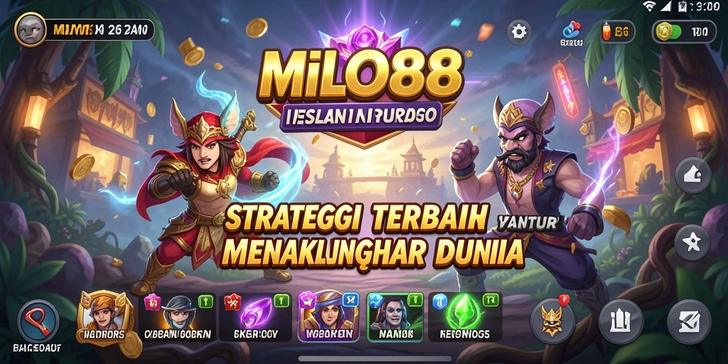 Screenshot menunjukkan aksi seru dalam gameplay strategi.