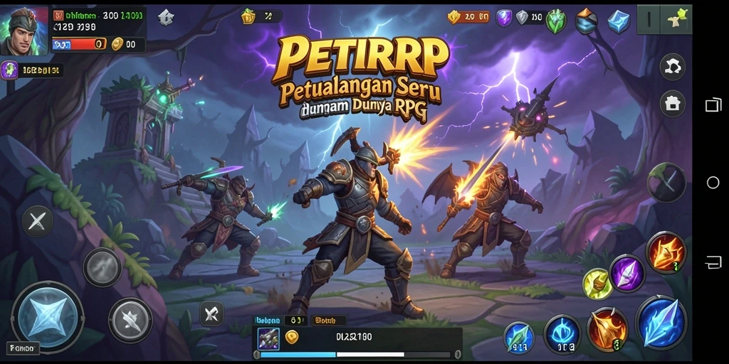 Tangkapan layar dari gameplay seru PETIRRP saat bertarung.