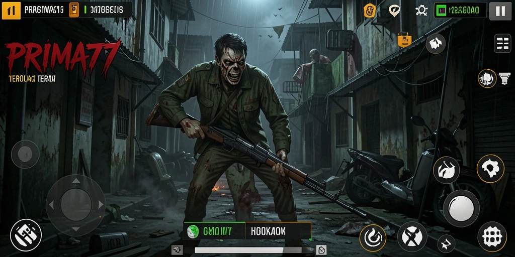 Gameplay mendebarkan dan menyeramkan di PRIMA77.