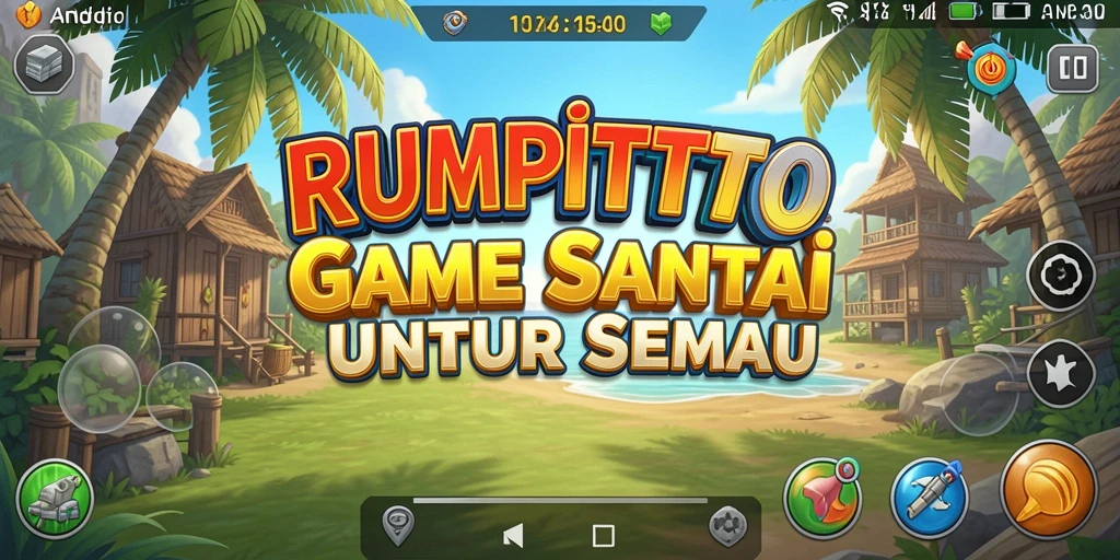 Screenshot gameplay RUMPITOTO yang penuh warna dan menyenangkan.