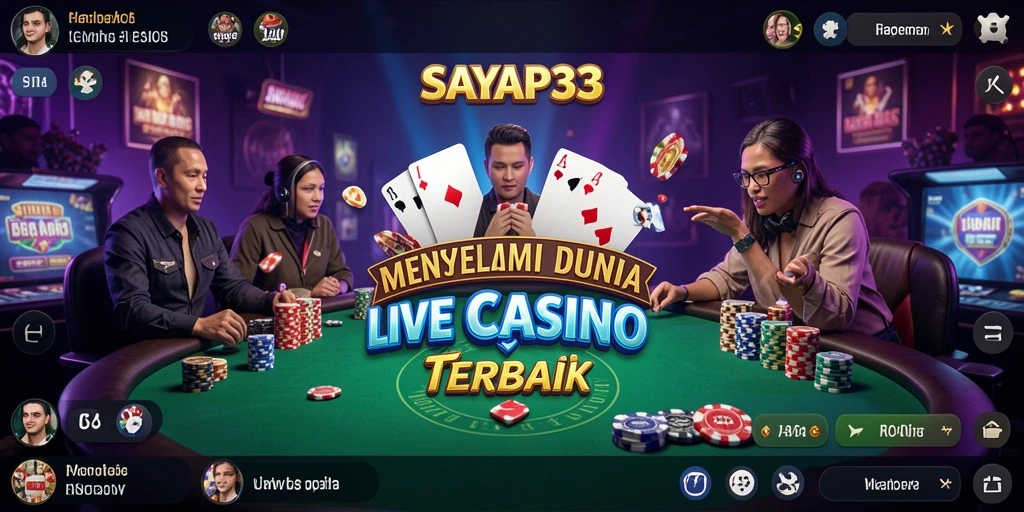Screenshot gameplay SAYAP33 menampilkan momen mendebarkan di meja Live Casino.