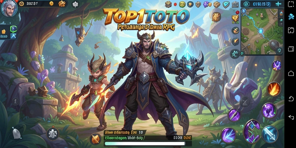 Screenshot gameplay dari TOP1TOTO menunjukkan aksi pertarungan yang mendebarkan.